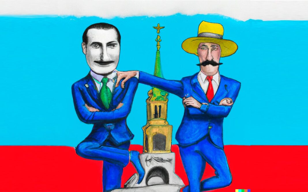 serbske-ludi Сербы и русские - братья навек //Иллюстрация сгенерирована нейросетью DALL-E