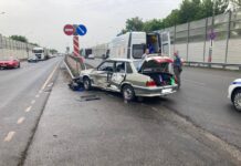 На Южном подъезде к Ростову столкнулись мотоцикл и ВАЗ
