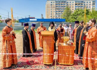 В Таганроге начали строить колокольную во имя Святой Троицы
