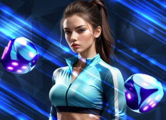 Pin up официальный сайт: обзор популярного казино Девушка и игральные кубики //Иллбюстрация нейросети Dall-e