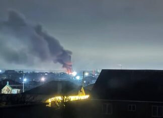 Ростовская область подверглась массированной атаке БПЛА пожар в Чалтыре после падения БПЛА // фото: 1rnd.ru