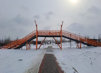 В Суворовском возвели первый в регионе веломост В Суворовском возвели первый в регионе веломост //Фото пресс-службы ВКБ Новостройки