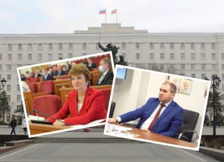 На Дону арестованных министров не уволили из правительства слева направо: Лилия Федотова, Константин Рачаловский // фото: коллаж "Городской репортер"