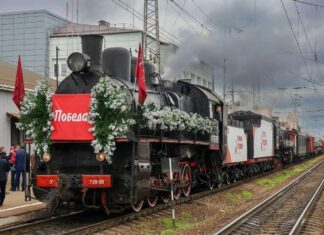 В Ростов 14 апреля прибудет ретропоезд «Победа» ретропоезд "Победа" // фото: телеграм-канал СКЖД