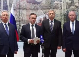 Россия и Украина договорились об обмене пленными и продолжении переговоров выступление Владимира Мединского // фото: скриншот видео "РИА Новости"