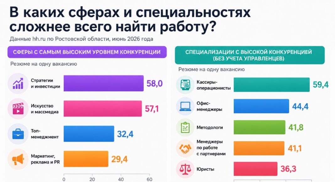 В каких сферах и специальностях сложнее всего искать работу? //Инфографика: Городской репортер