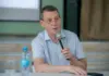 Кандидат в депутаты Госдумы от «Единой России» Дмитрий Сизякин на встрече с жителями Левенцовки в Ростове-на-Дону //Фото Анастасия Большакова
