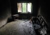 Последствия пожара // Фото: пресс-служба МЧС России по Ростовской области