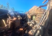 Дымоход стал причиной пожара в Каменском районе Пострадавший дом // Фото: пресс-служба МЧС России по Ростовской области