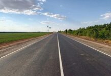 В Ростовской области завершили ремонт участка трассы Морозовск — Волгодонск Отремонтированный участок // Фото предоставлены министерством транспорта Ростовской области