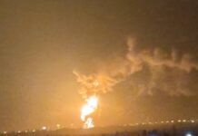 На пятые сутки пожар на Левом берегу Дона неожиданно усилился Мощный столб огня в районе горящего пятый день логистического комплекса на Левом берегу Дона был виден за десятки километров //Фото Городской репортер