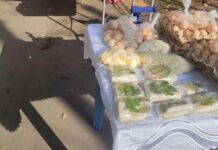 На улицах Зорге и Содружества в Ростове прошел рейд против незаконной торговли Место незаконной торговли // Фото Департамента потребительского рынка Ростовской области